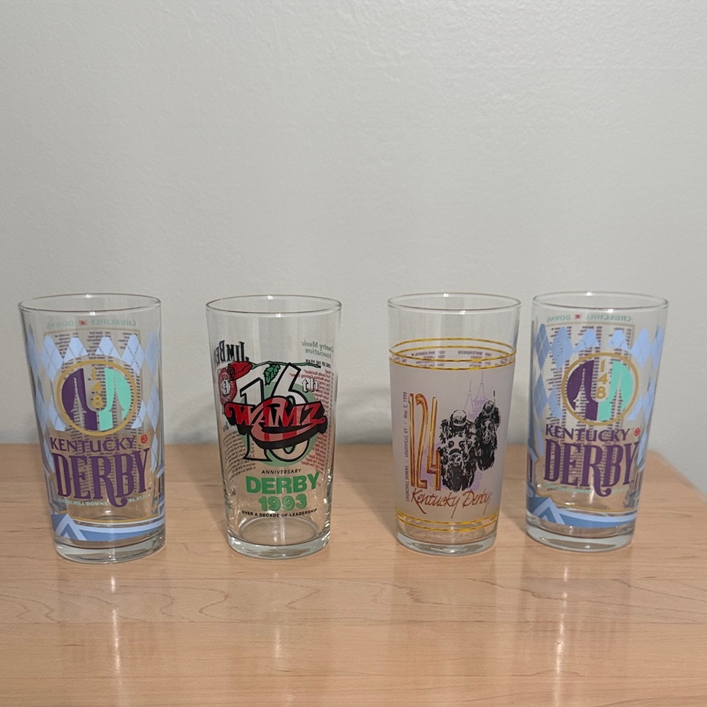 Kentucky Derby Collectible Glass Set